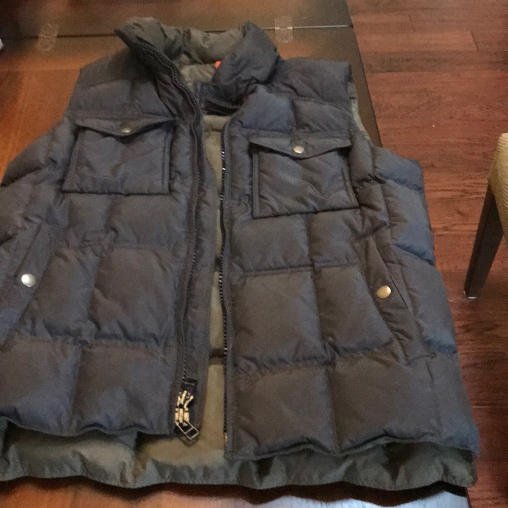 J Crew Expedition Down Vest with hood.